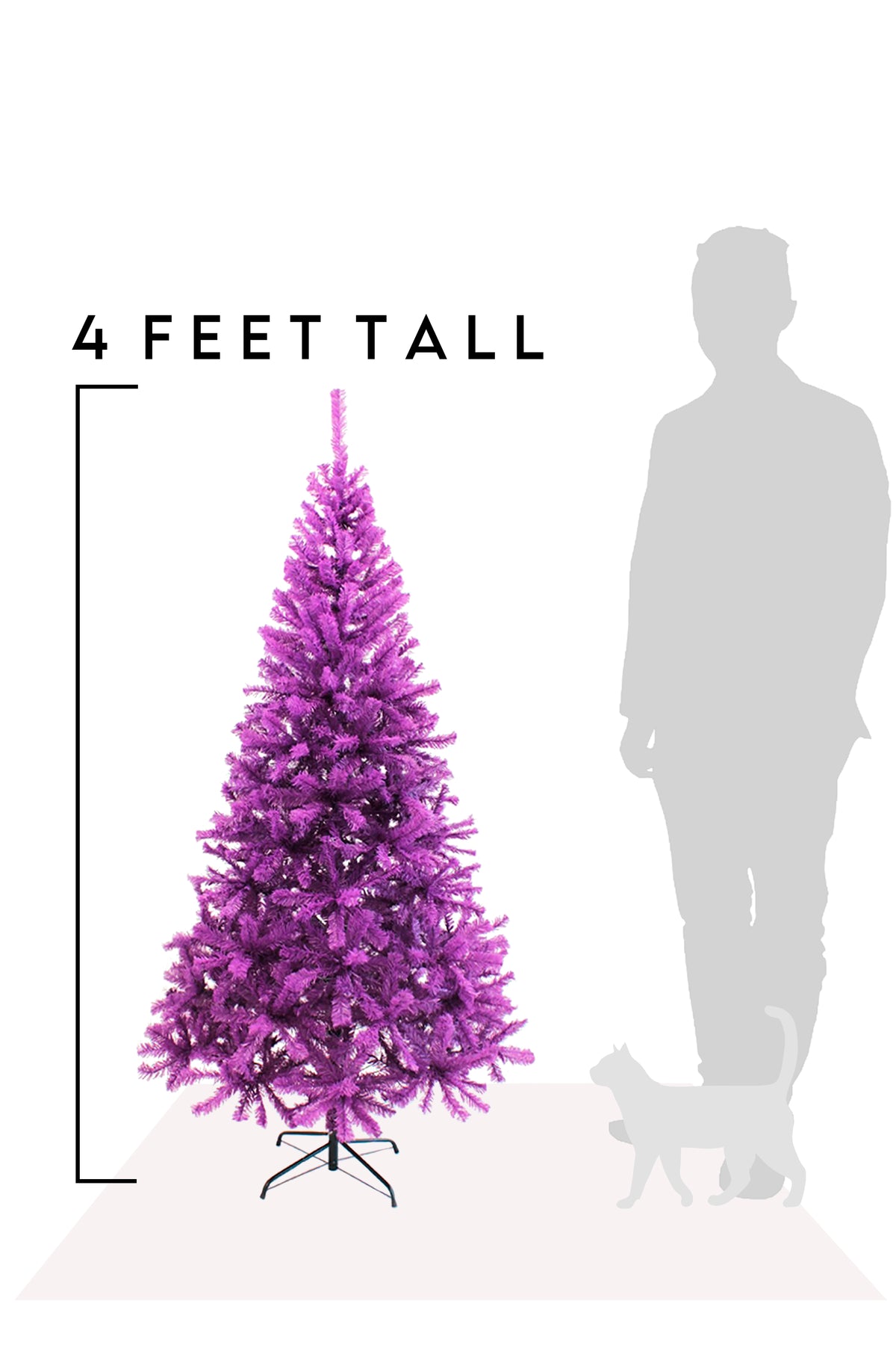 4 FT Purple Canadian Pine Christmas Tree