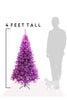 4 FT Purple Canadian Pine Christmas Tree