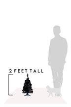 2' Black Tabletop Tree with Stand- Accent Home Decor