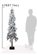Snow Christmas 6' Prelit Natural Alpine Tree