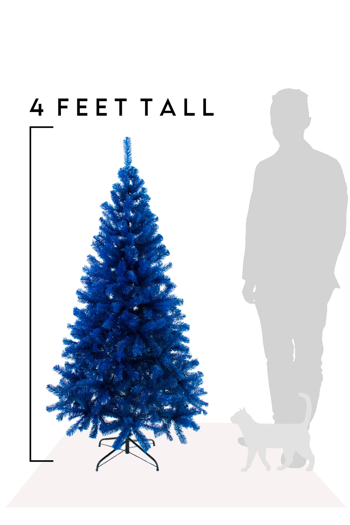 4 Feet Tall Blue Canadian Pine Christmas Tree