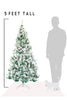 5 FT Perfect Holiday Snow Flocked Christmas Tree