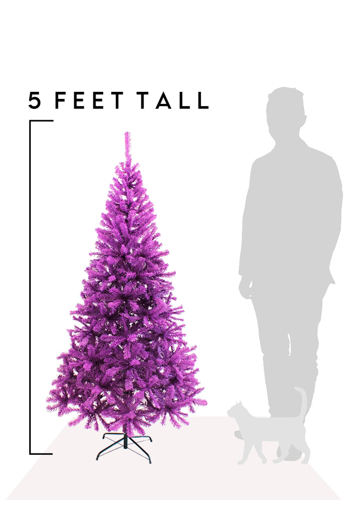 5 Feet Purple Canadian Pine Holiday Tree