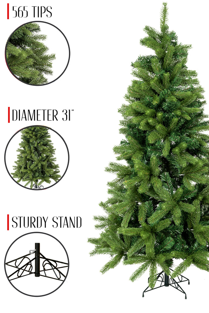 565 Tips 31' Diameter Noble Fir Full Christmas Tree