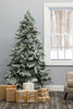 Holiday Home Decor Alpine Spruce Snow Flocked Christmas Tree