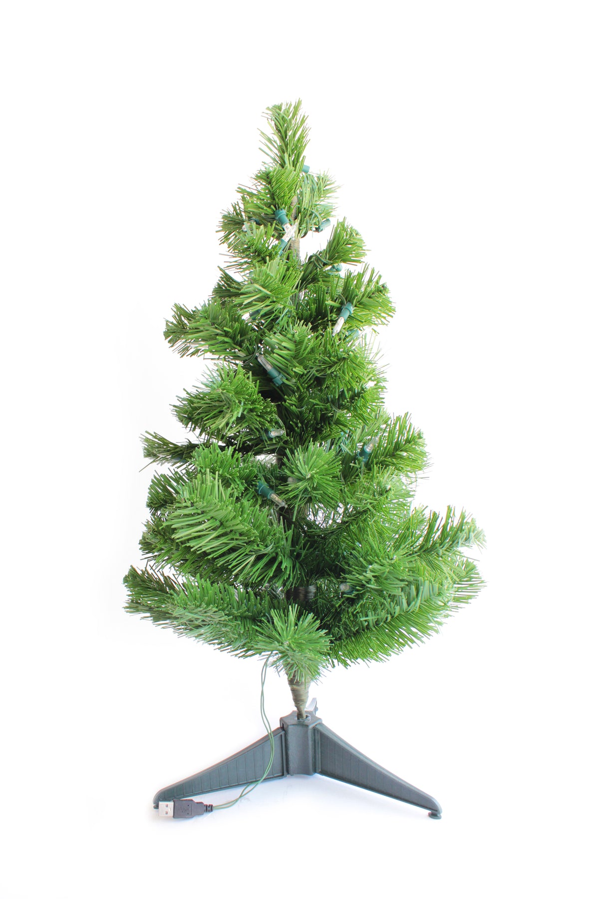 Christmas Home Decor 2' Pre-Lit USB Tabletop Tree