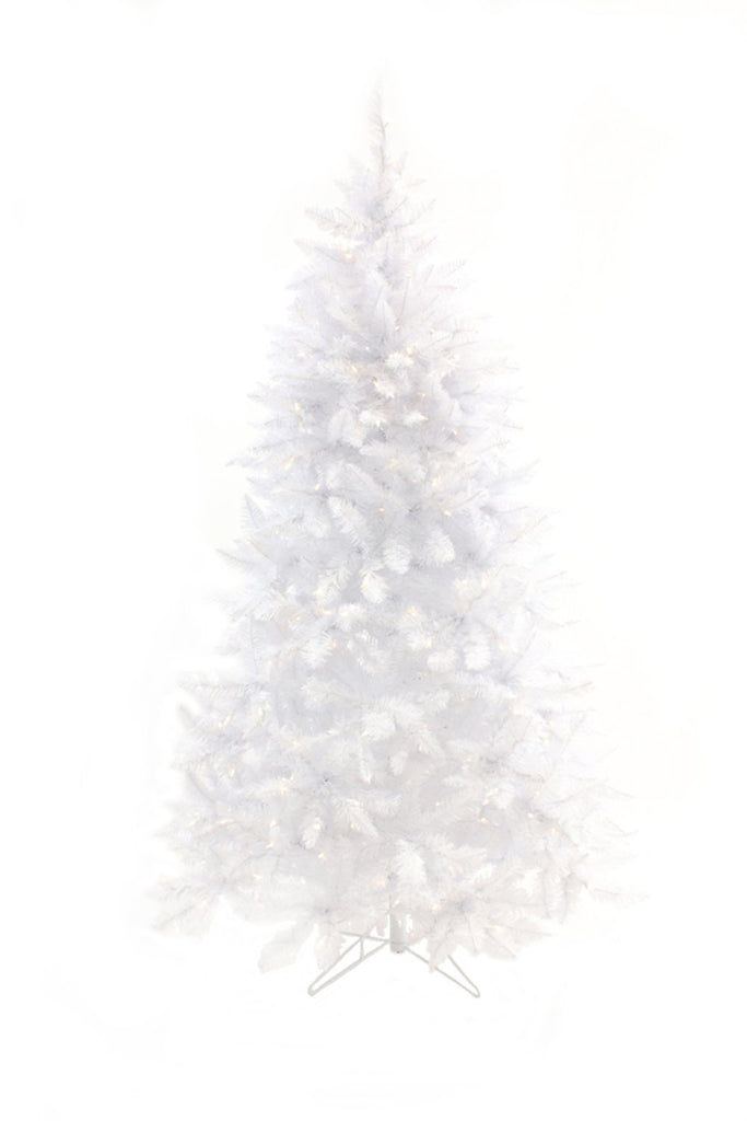 OPEN BOX 6.5' Prelit White Spruce Tree