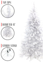 47' White Spruce Tree with Metal Stand