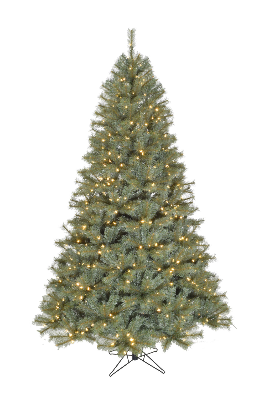 Perfect Christmas Home Decor 5' Pre-lit Classic Spruce Tree with Metal Stand and Instant Connect