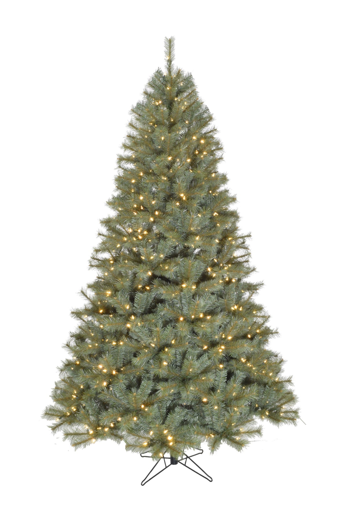 Perfect Christmas Home Decor 5' Pre-lit Classic Spruce Tree with Metal Stand and Instant Connect