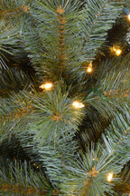 Warm Light 5' Pre-lit Classic Spruce Tree with Metal Stand and Instant Connect