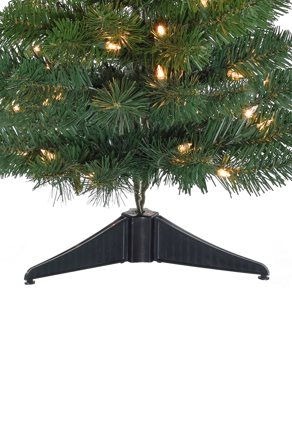 Tabletop Ombre Green Christmas Tree with Plastic Stand