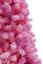Perfcet Holiday 6.5' Pink & Silver Christmas Tree with Metal Stand