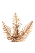 Golden Theme Slim Prelit Christmas Tree with Warm White Lights