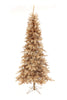 Rose Gold Theme Slim Christmas Tree with Metal Stand