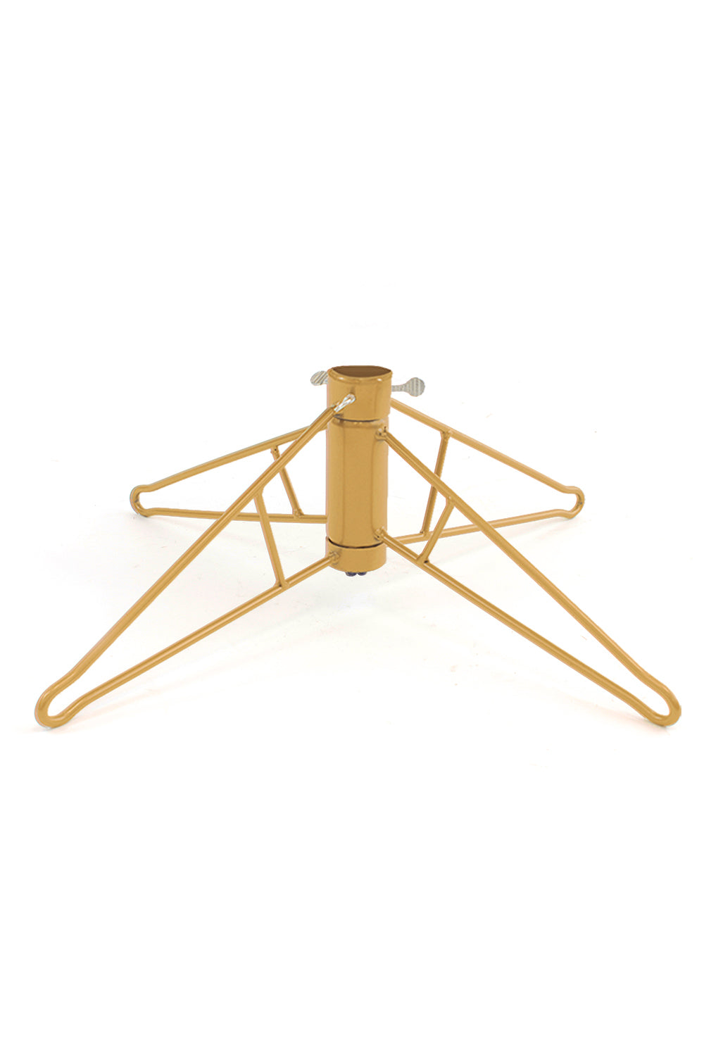 Rose Gold Slim Prelit Christmas Tree with Warm White Lights With Golden Metal Stand 