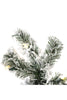 Holiday Home Decor 5' Prelit Heavy Snow Flocked Angel Pine Christmas Tree with Warm White Lights