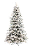 OPEN BOX 5' Prelit Heavy Snow Flocked Angel Pine Christmas Tree with Warm White Lights