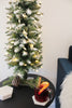 Classic Christmas Prelit Flocked Pencil Tree