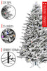 35 Lights Pre-lit Large Bulb Snow Flocked Grand Noble Fir with Metal Stand - Instant Connect Feature
