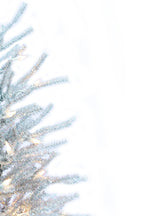 Real Christmas 2' Pre-Lit Burlap Base Tinsel Tree