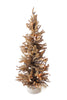 Brown Burlap Base Christmas Tree- Holiday Decor