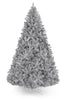 Holiday Home Decor Full Bodied Metallic Silver Tinsel Tree with Metal Stand