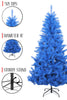 6 Feet Tall Blue Theme Norway Pine Tree With Metal Stand 