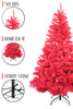 6' Red Theme Norway Pine Christmas Tree