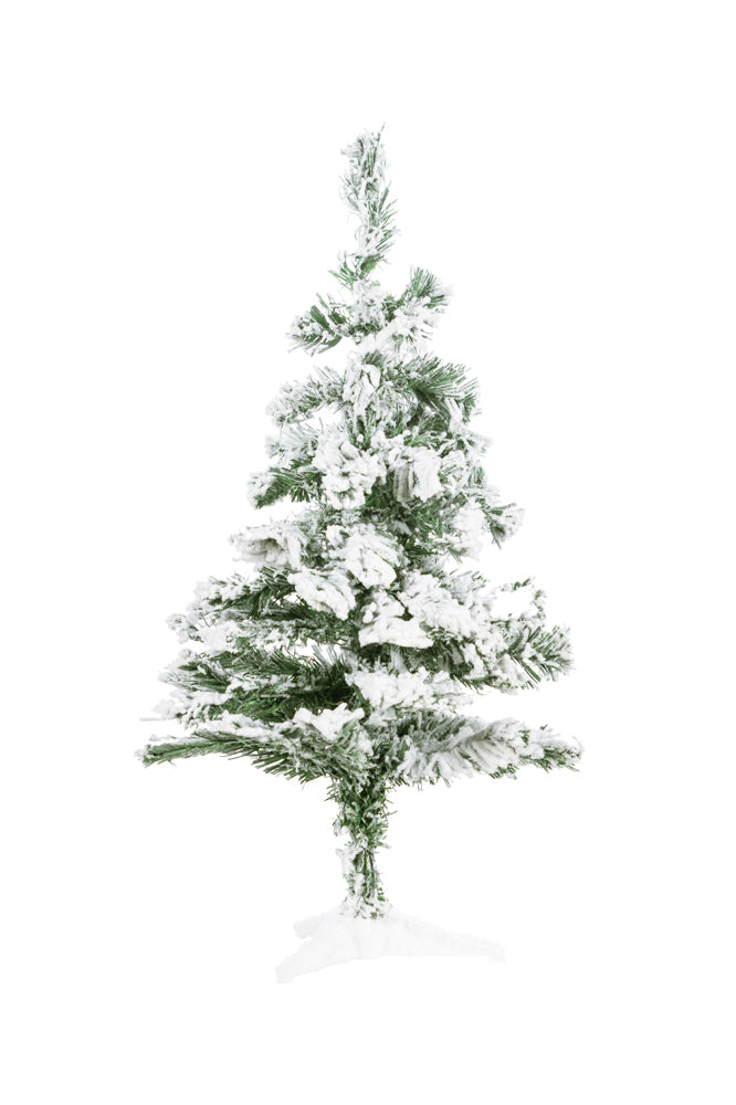 Holiday Home Decor Tabletop Snow Flocked Tabletop Tree with Stand