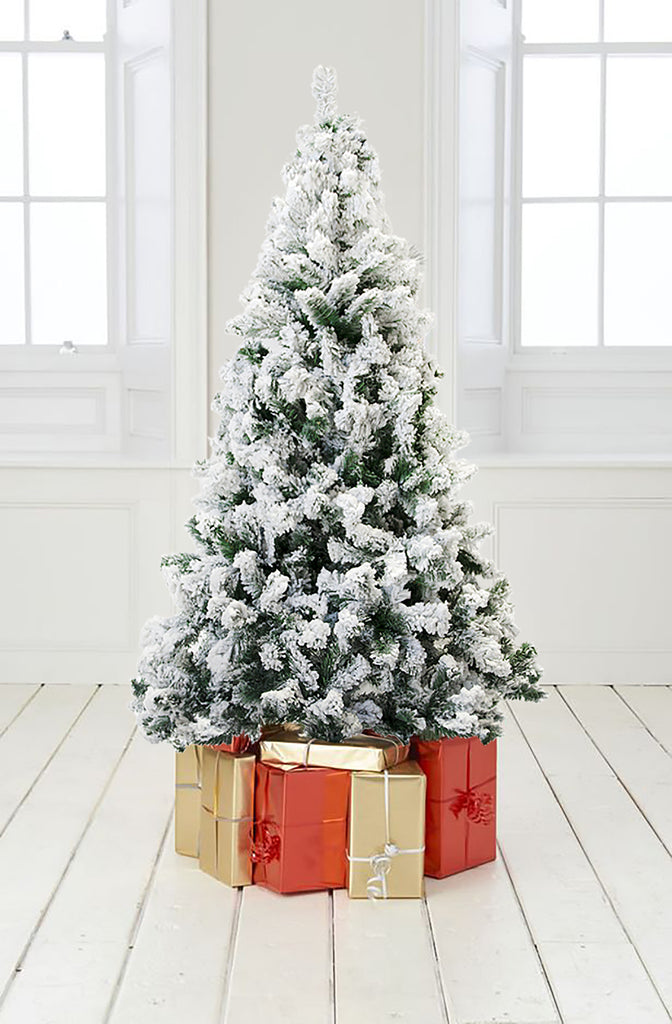 Holiday Home Decor Perfect Holiday 4ft-7ft Snow Flocked Christmas Tree