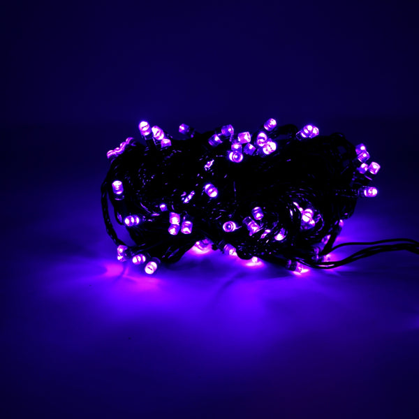 100 LED Black Cable Multifunction Plug in - 32' long