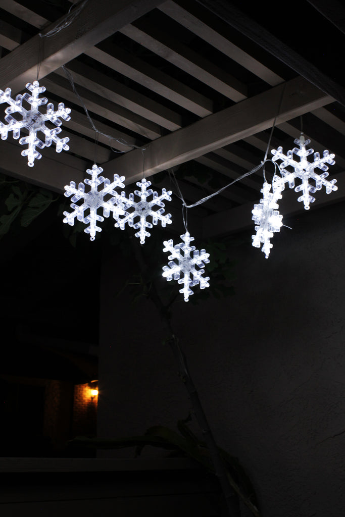Holiday Home Decor Snowflake Sparkle String Lights