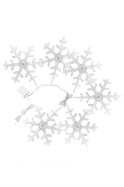 Indoor/Outdoor Snowflake Sparkle String Lights