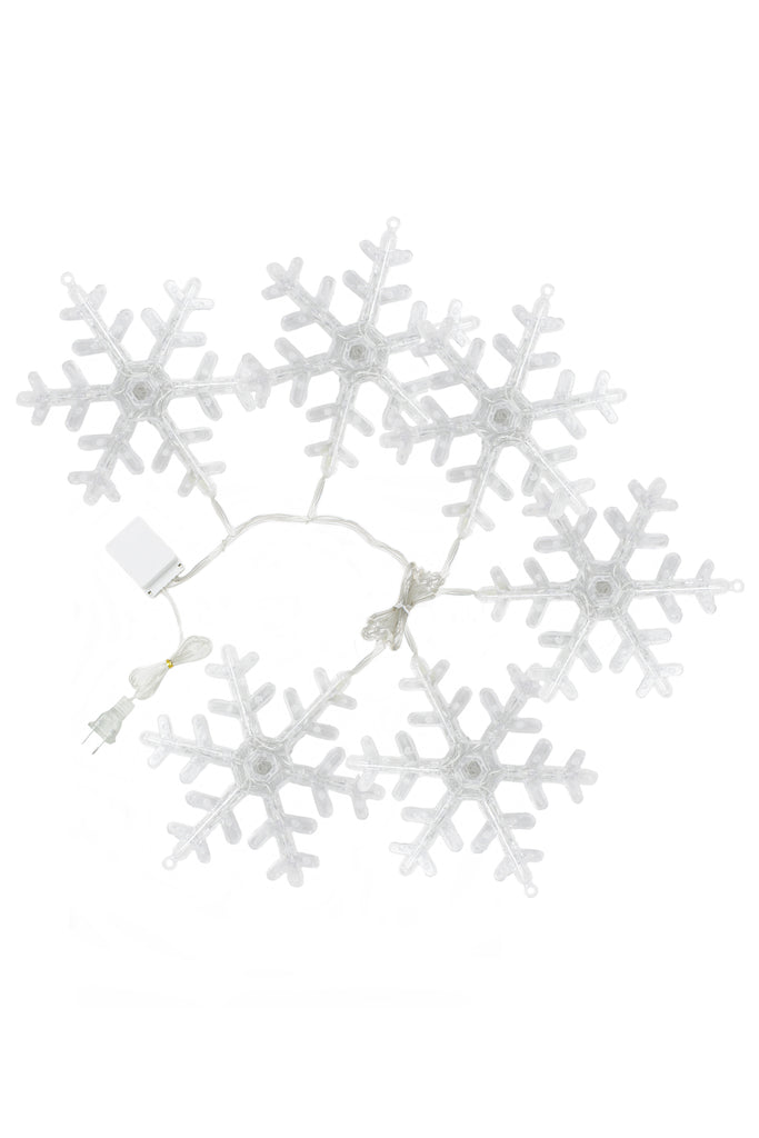 Indoor/Outdoor Snowflake Sparkle String Lights