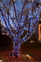 Flexible 100 LED 32ft Solar Powered Outdoor String Light