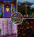 Multicolor Light 200 LED Solar Powered Outdoor String Light