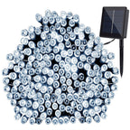 White Light 200 LED Solar Powered Outdoor String Light