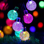 Magic Camp Crystal Globe Lights, Waterproof Solar Lights