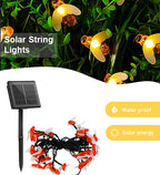 LED Solar String Lights - Bee Design- Waterproof