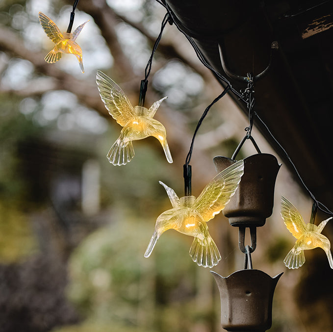 30 LED Solar String Light Dove - Warm White