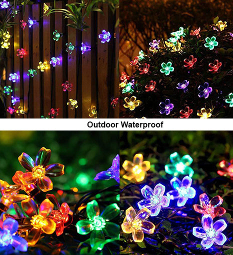 Solar Waterproof Home Decor 50 LED Cherry Blossom  Light