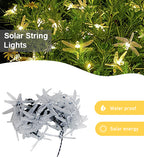 Waterproof 30 LED Solar String Light Dragonfly Theme