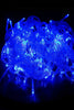Frosty Blue 100 LED Multifunction 32' String Faire Lights with Flexible Clear Cable - Plug in