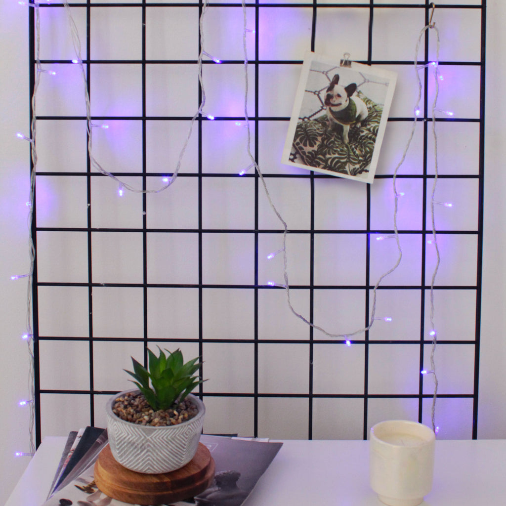 Cozy Room Decor 30 LED Clear Cable String Lights - Battery Operated