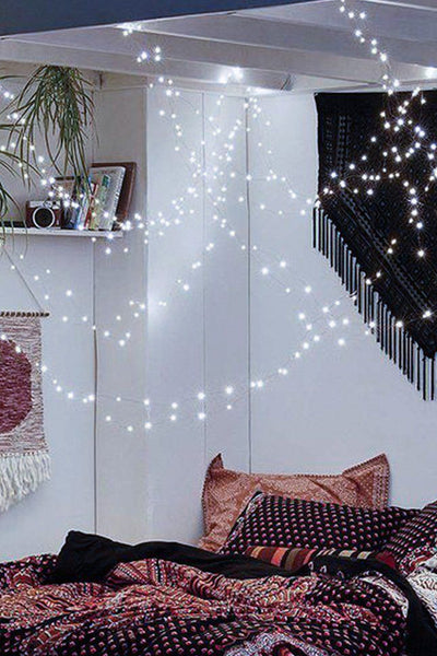 Indoor/Outdoor 400 LED String Lights with Flexible Clear Wire