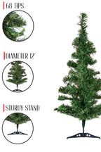 2' Green Tabletop Tree with Stand- Table Decor