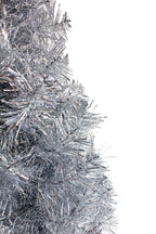 Real Tips 2' Silver Tabletop Tree with Stand