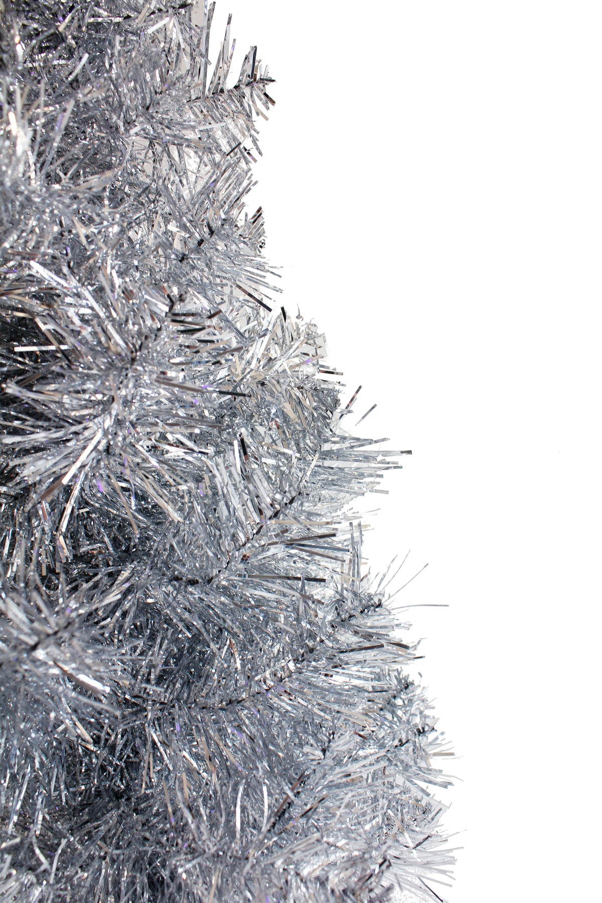 Real Tips 2' Silver Tabletop Tree with Stand