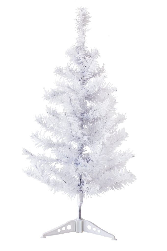 2' White Tabletop Tree with Stand- Christmas Decor